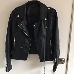 Blank NYC “easy rider” faux leather jacket - sz M
